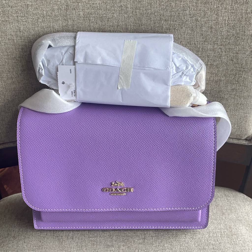 Nwtcoach Klare Crossbody Bagcoach Cz985gold/Iris Fast Shipping